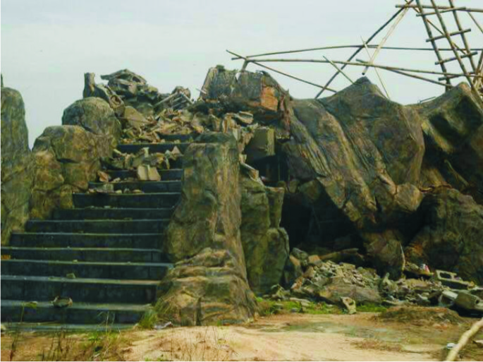 collapsed bridge in Owerri