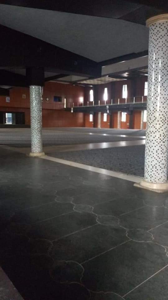 Part of the looted complex, the IICC, event centre in Owerri