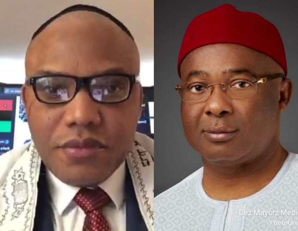 Trouble Looms: Imo Will Burn If….                                      Nnamdi Kanu  Warns Uzodinma                            .Asks Imo Govt To Release Detained Chief Priest
