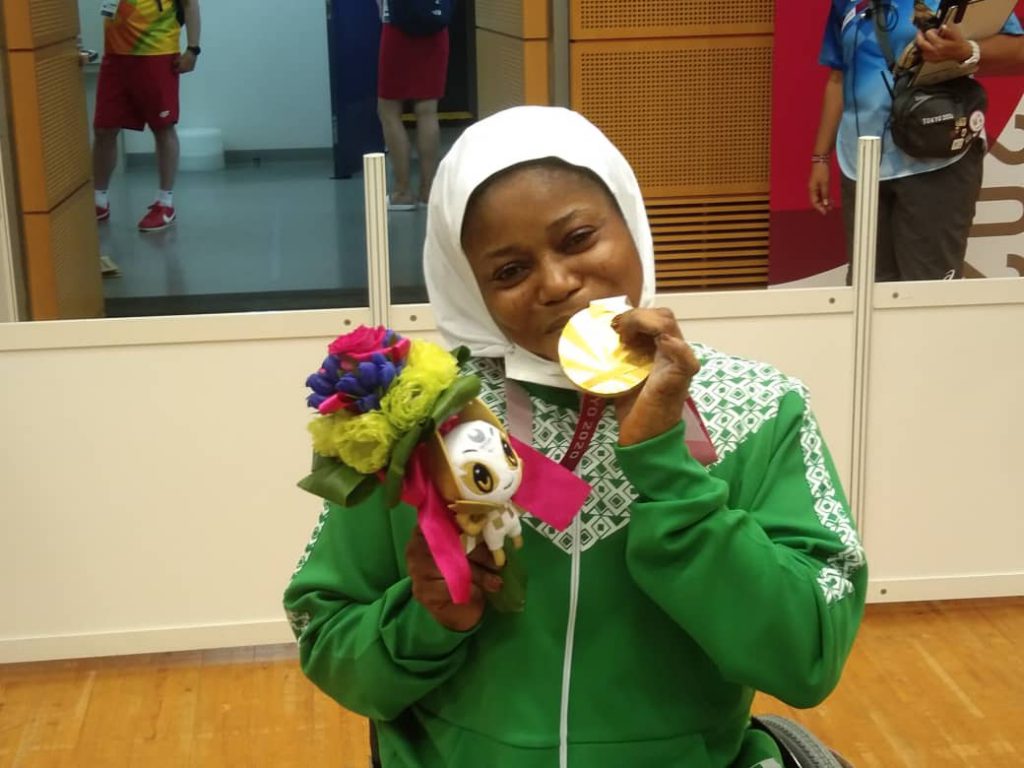 2020 Paralympics: Nigeria’s First Gold Medalist, Latifat Dedicates Medal To Coach .. As Para -Table Tennis Duo Reach Quarter Finals