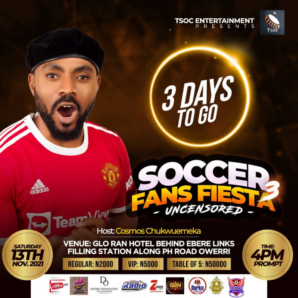 Owerri Agog For Soccer Fans Fiesta 3rd Edition, Saturday