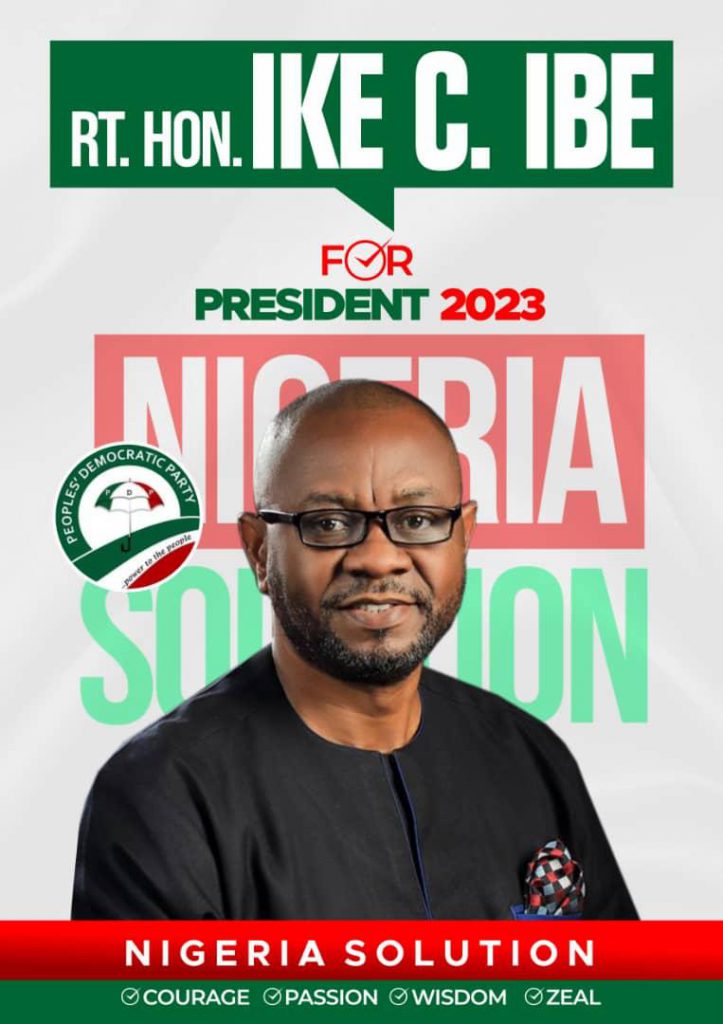 Ike C Ibe: Igbo Presidency Agitation Is Ripe, Timely & Reasonable                    ..Declares For President Under PDP