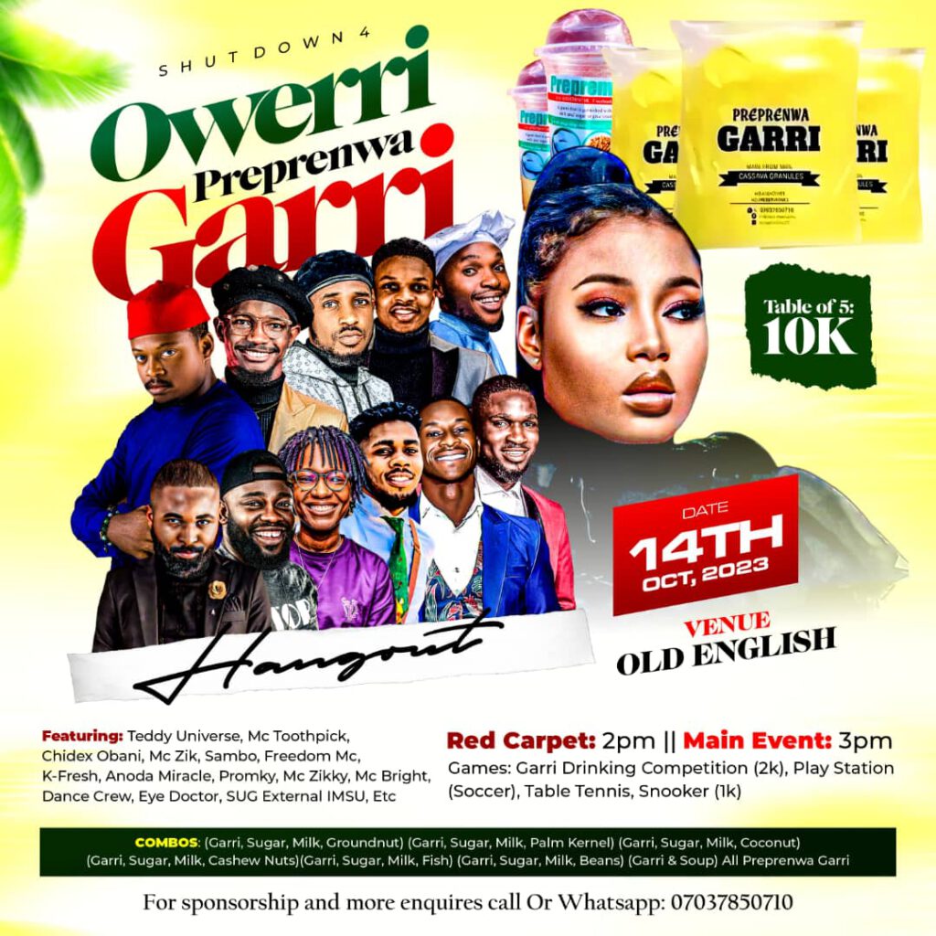 Imo Based Female Journalist, Prenwa Holds “Garry Hangout” Oct 14