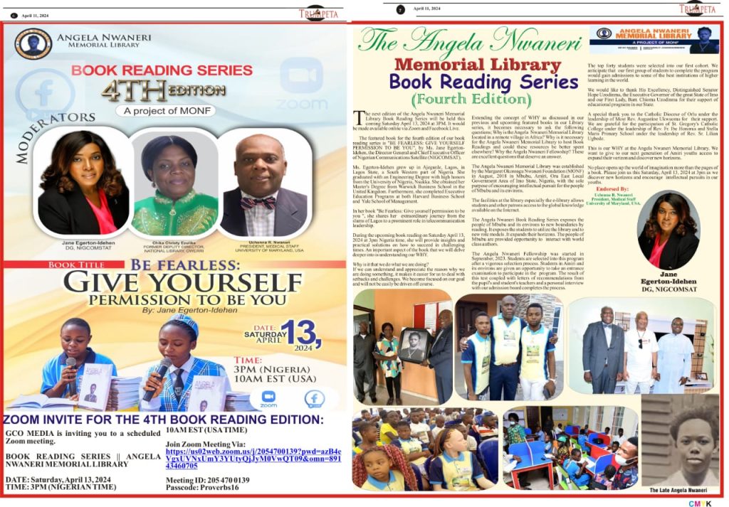 The Angela Nwaneri Memorial Library Book Reading Series (Fourth Edition)