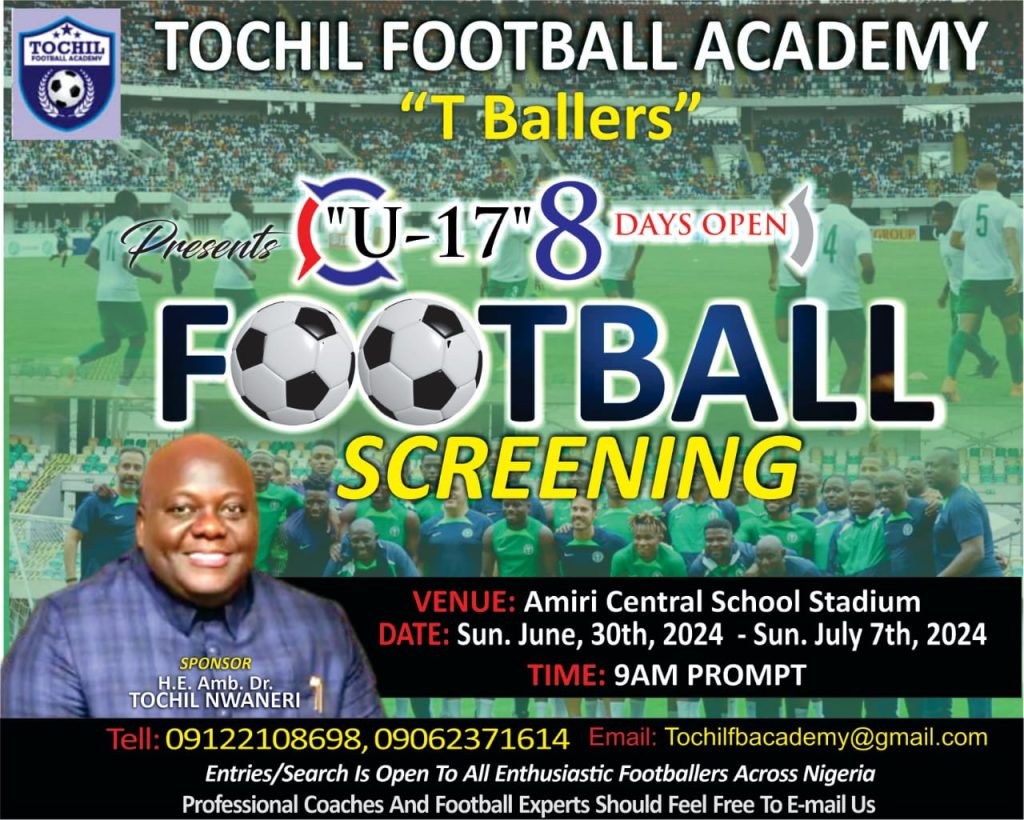 Excitement As Over 1000 Turn Up for Tochil Academy U-17 Open Screening In Amiri