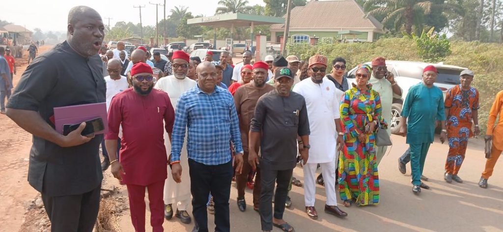 Construction Of Mgbee/Umuchima/Akokwa/Uga Road: Arodiogbu Lead Stakeholders, Ideato People On Inspection 