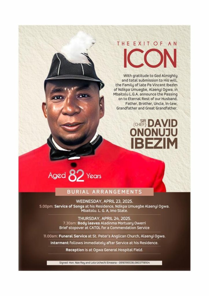 Nze Ray Emeana, Odim Anya Loses Father-In-Law