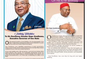 Gmicord Industrial Group Felictates Imo Governor on 67th Birthday