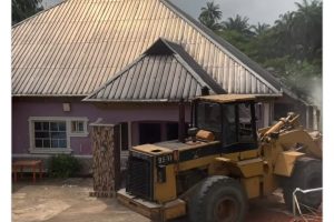 Suspected Organ Harvesting; Imo Govt Demolishes Hotel, Mortuary On Owerri-Aba Road …Owner Declared Wanted Still on The Run
