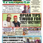 Trumpeta, Friday January 9th, 2025 Edition Front Page (Cover)