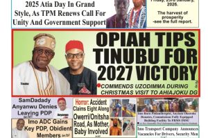 Trumpeta, Friday January 9th, 2025 Edition Front Page (Cover)