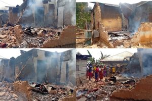 Drama In Imo Community How Strange Fire Outbreak Gutted House of 80-year Old Man 