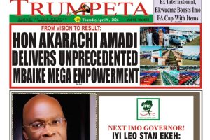 Cover and inside pages of Trumpeta, Thursday 9th April, 2026