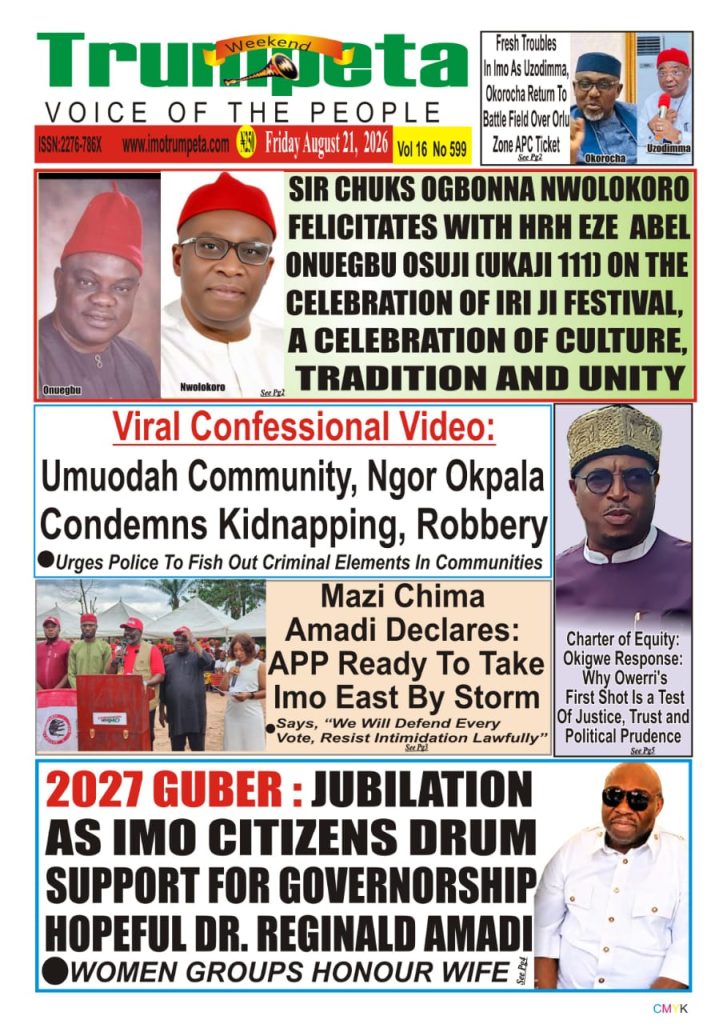 Cover and Inside Pages of Trumpeta, Friday 21 August, 2026