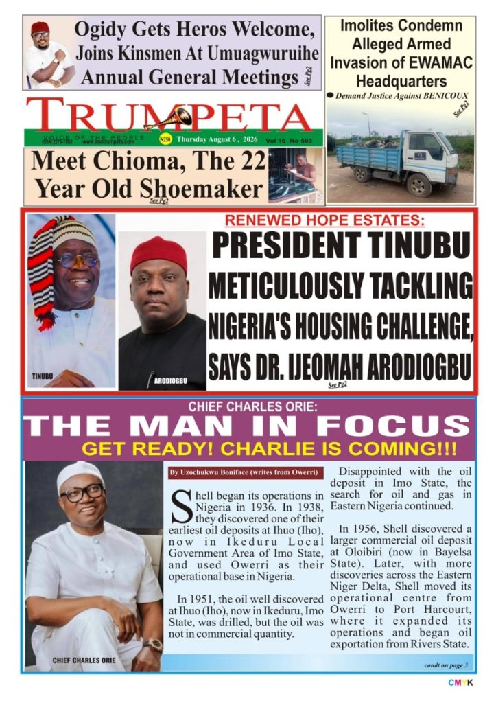 Cover and Inside Pages of Trumpeta, Thursday, August 6,2026